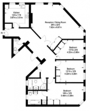Spacious Central London Penthouse Near Baker St